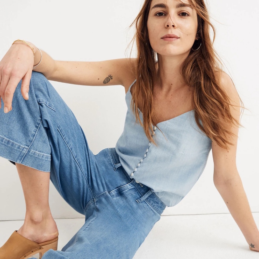 Madewell | Emmett Wide-Leg Crop Jeans in Langston Wash